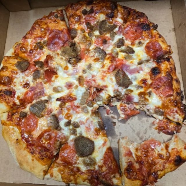Meat Lovers' Pizza.